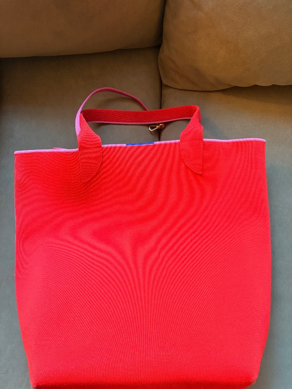 Rothy's Salsa Red / Lavender Lightweight Tote - Picture 2 of 5